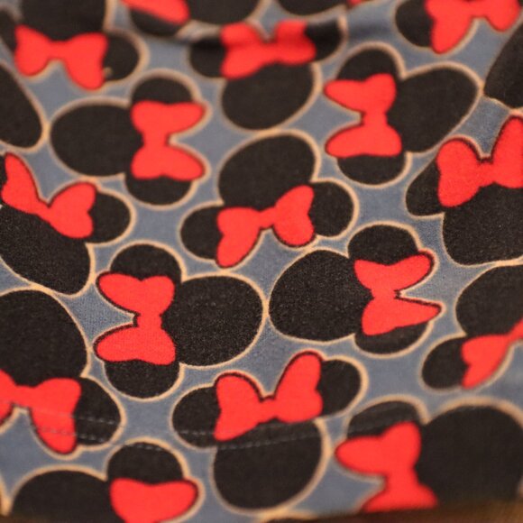 LuLa Roe Minnie Mouse Blue white red leggings casual lounge one size Disney - Picture 8 of 11
